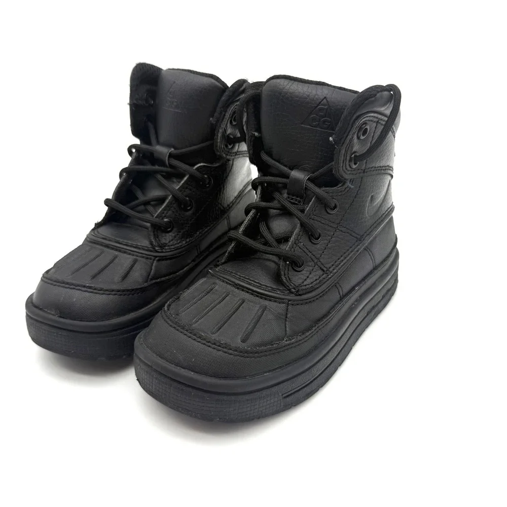 Nike ACG Kids 11C Black Duck Boots High Top Outdoor Hiking Winter Shoes
